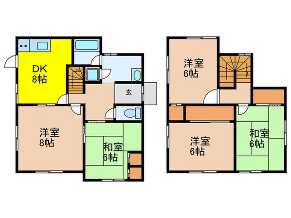 見野1丁目貸家の物件間取画像